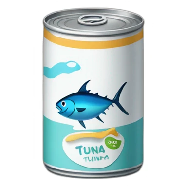 Cans of tuna in the fridge sticker