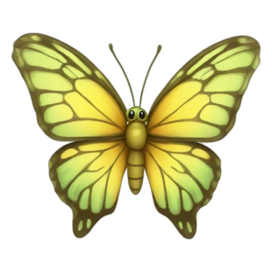 butterfly baby Digimon creature sticker