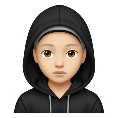 Baddie wearing a hoodie  sticker