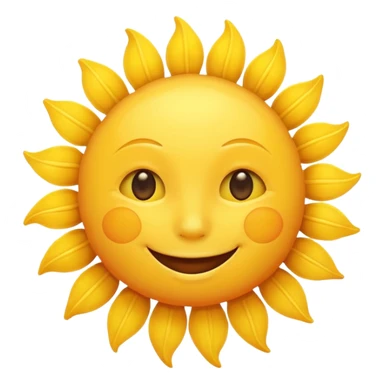 smiling sun emoji sticker