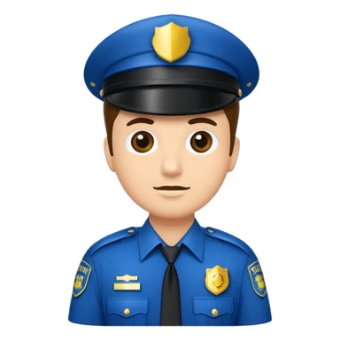 fancy police officer sticker