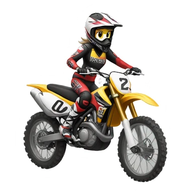 motocross women sticker