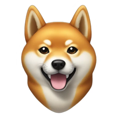 shiba inu noir et feu sticker