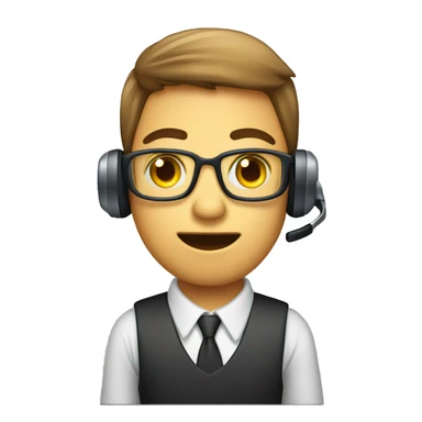 call center roling eye sticker