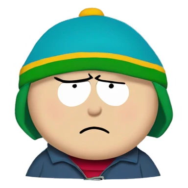 south park cartoon cartman with animated lips  sticker