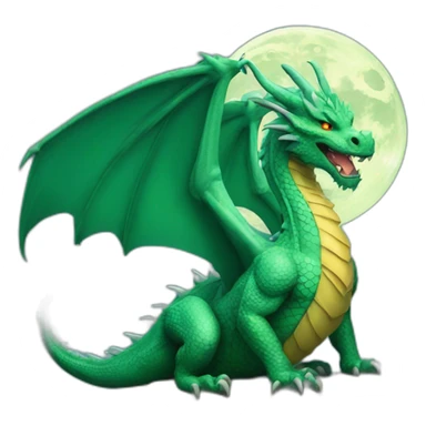 dragon-moon-mountain sticker