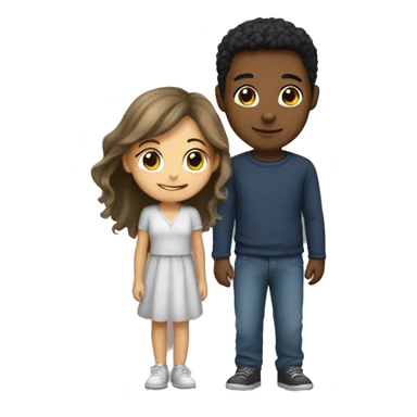 a guy gives a girl lilies sticker