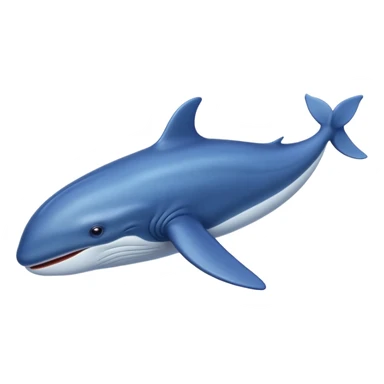 Baleine à bleu réalise les mieux aide toi de internet te trompe pas sur le nombre de nageoir  sticker