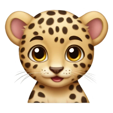 Baby leapord  sticker