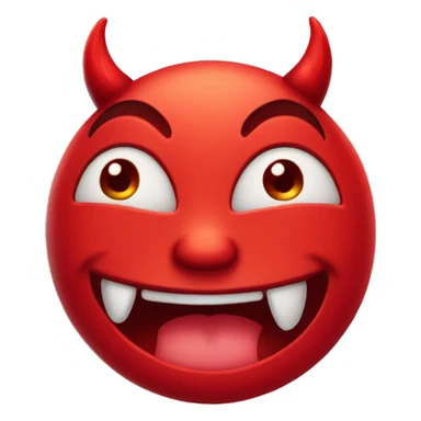 Cute devil wink sticker
