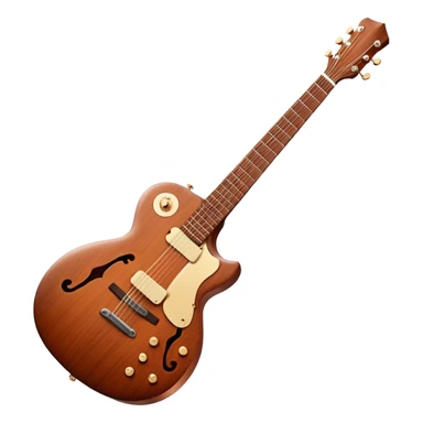 Cinematic Realistic Guitar, smooth mahogany body with deep wood grain, metal strings catching soft reflections, intricate tuning pegs gleaming subtly, warm light accentuating the contours, glowing with the warmth of music and craftsmanship. sticker