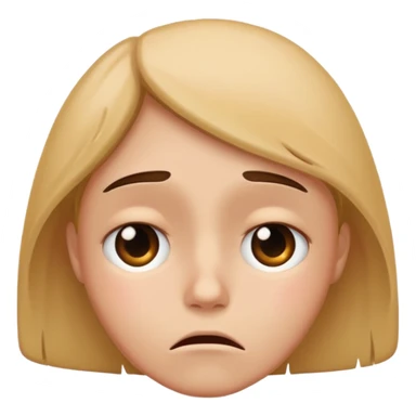 face expressing depressed emotion sticker