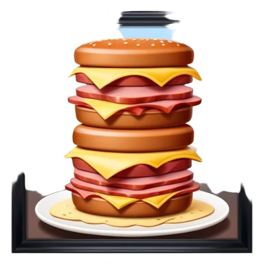  SPAM meat paris cafes landscape  sticker