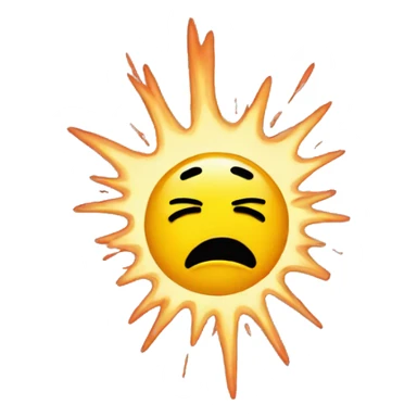 love explosion crying face sticker