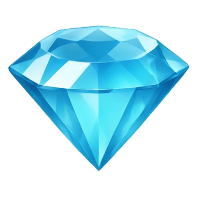 Sky blue diamond sticker