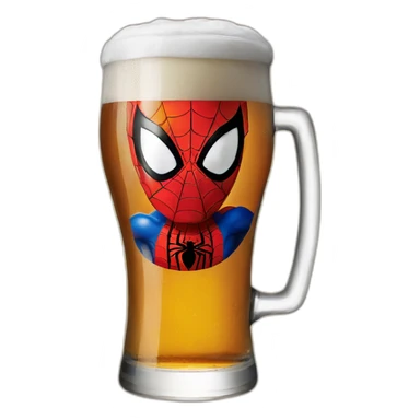 Spider man beer sticker