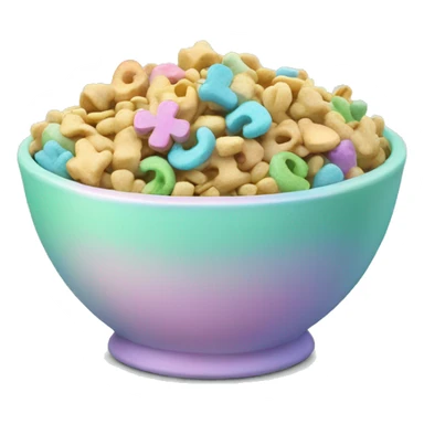 Pastel bowl full of Lucky charms  sticker