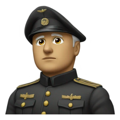 Mussolini  qui sticker