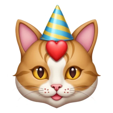 Give me a random emoji  to make the popular emoji cats   it has to have horns like the hearts have to be the ears, but give me a accessory ideas, give me some emoji accessory I dirt that could help sticker