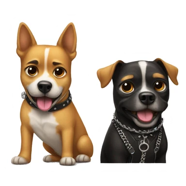 two punk dogs sticker