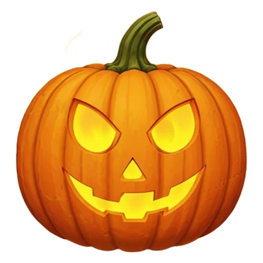 pumpkin on fire sticker