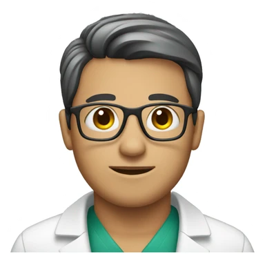 Pharmacist with skin  sticker