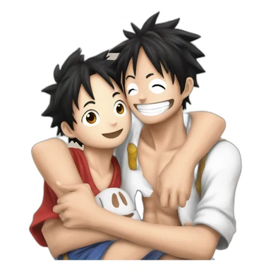 Luffy with namy sticker