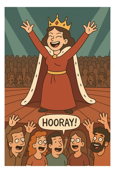 The people hooray queen wembley stage sticker