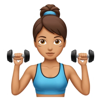 one women working out sticker