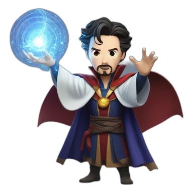 Doctor Strange casting a spell sticker