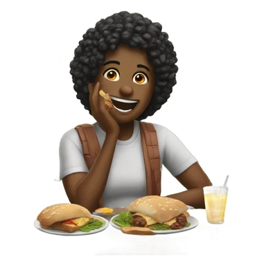 casual outdoor meal moment funny sticker