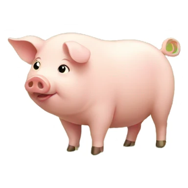 pig in a pasture sticker