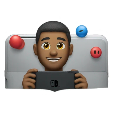 playing a Nintendo Switch sticker