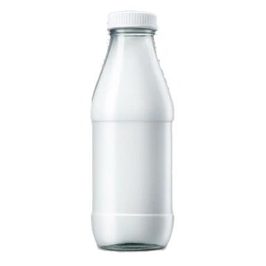 juice bottle with white cap sticker