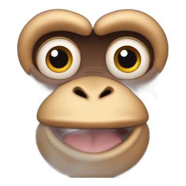 minding monkey sticker