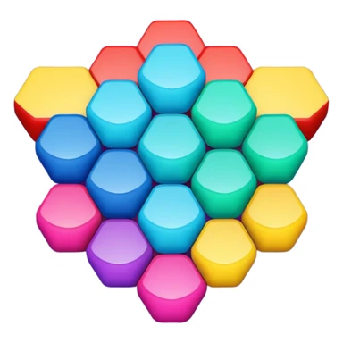 hexagonal grid, lubulbu theme sticker