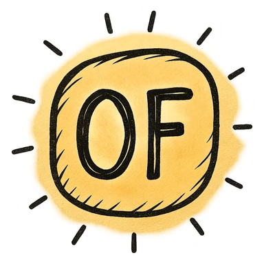 Official direct-operated font with a gold background, glowing effect sticker