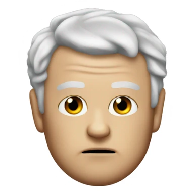 Mogwai with trumps hair piece sticker