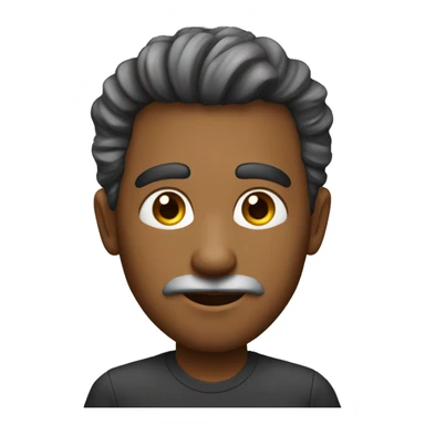 HOMEM,OLHO CASTANHO,CABELO ESPETADO sticker