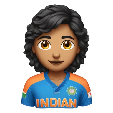 Veda Krishnamurthy in Indian jersey sticker