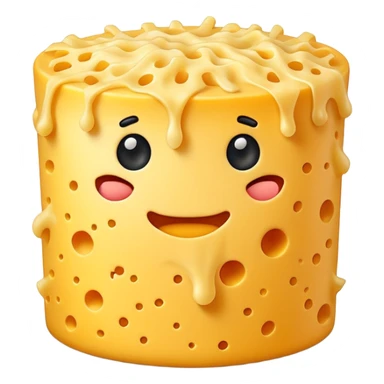 Grated cheese sticker