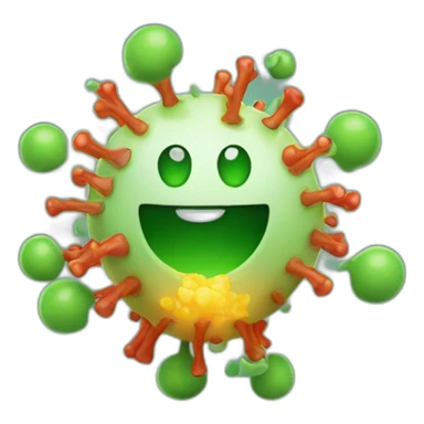 Corona virus sticker