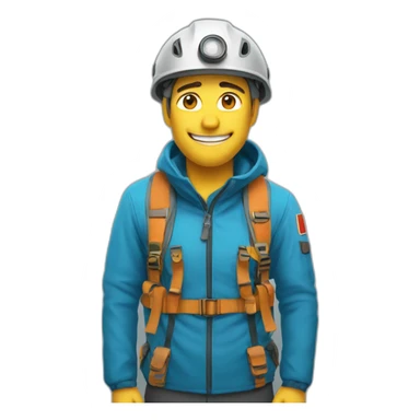 un alpiniste sticker