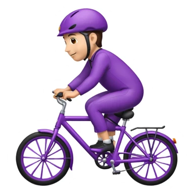 Eggplant on bike  sticker