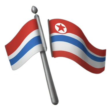 ICBM North Korean flag sticker