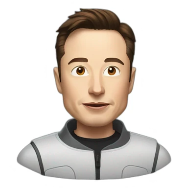 Elon musk en chien sticker