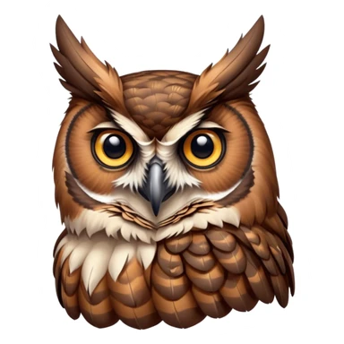 Coastal Horned Owl sticker