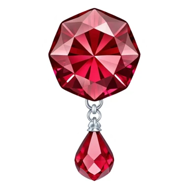 Swarovski Crystal Ruby baby rattle sticker