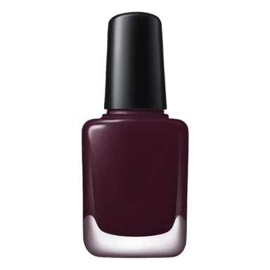 dark Burgundy nail polish bottle sticker