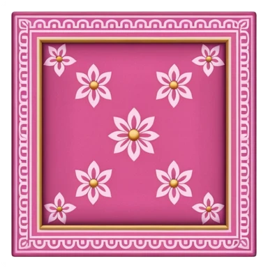 traditional patterned pink carpet sticker